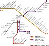 Карта метро Рима