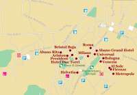 Карта курорта Абано-Терме