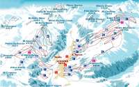 Схема трасс в Ливиньо (Альта-Вальтелина)